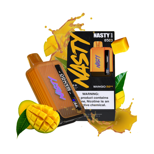 Nasty 8.5K - MANGO 8500 puffs 2% / 5%  Jetable  xvape.ma Maroc.