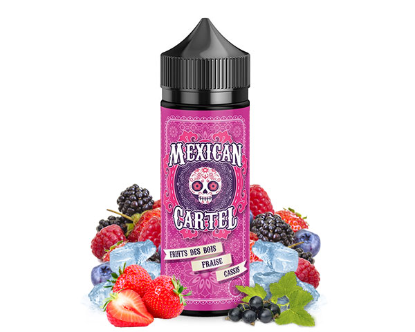 Mexican Cartel - Fruits des Bois Fraise Cassis - 120ml  E-liquide premium  xvape.ma Maroc.