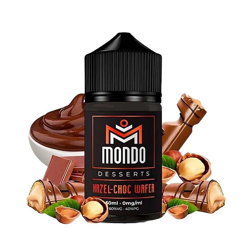 Mondo Hazel-Choc Wafer 60ml  E-liquide premium  xvape.ma Maroc.