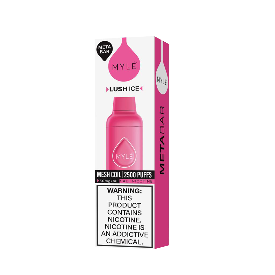 Myle Meta Bar - Lush Ice - 2500 Taffs 5%  Jetable  xvape.ma Maroc.