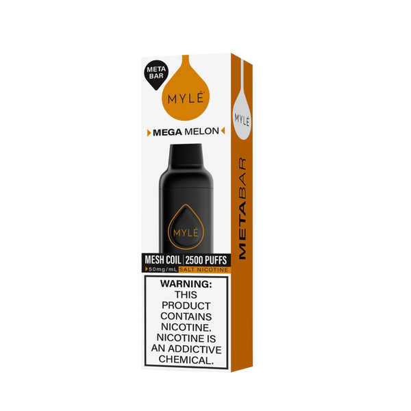 Myle Meta Bar - Mega Melon - 2500 Taffs 5%  Jetable  xvape.ma Maroc.