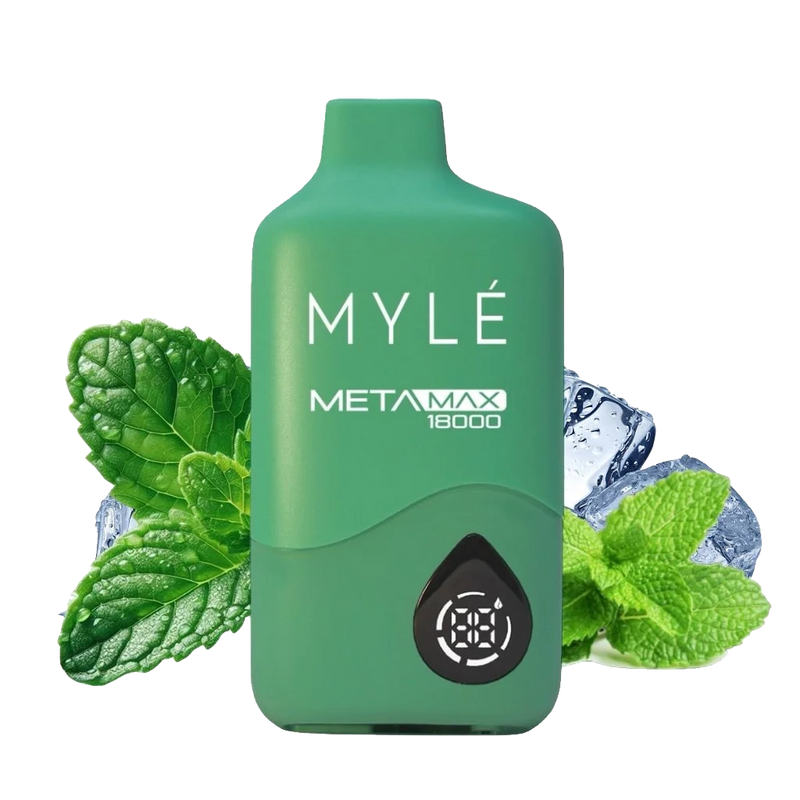 Myle META MAX 18000 Puffs - Iced Mint 5%  Jetable  xvape.ma Maroc.