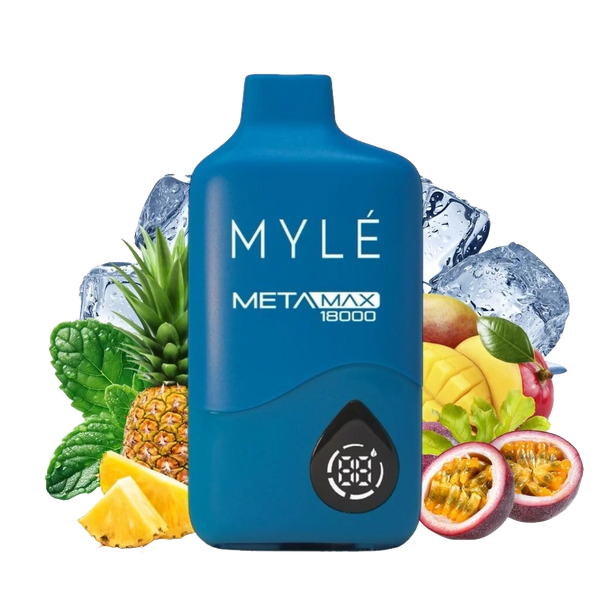 Myle META MAX 18000 Puffs - Iced Tropical Fruit 5%  Jetable  xvape.ma Maroc.