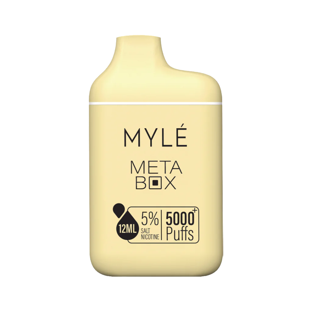 Myle Meta Box - Frensh Vanilla 5K - 5%  Jetable  xvape.ma Maroc.