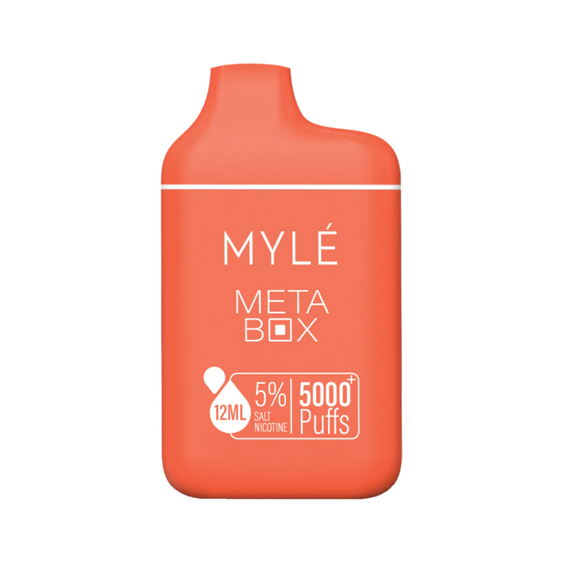 Myle Meta Box - Peach Ice 5K - 5%  Jetable  xvape.ma Maroc.
