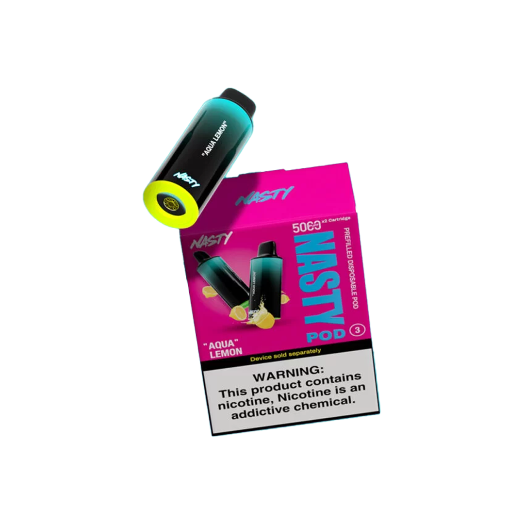 Nasty Pod 5k - Aqua Lemon  Cartouches Pré-Remplies  xvape.ma Maroc.