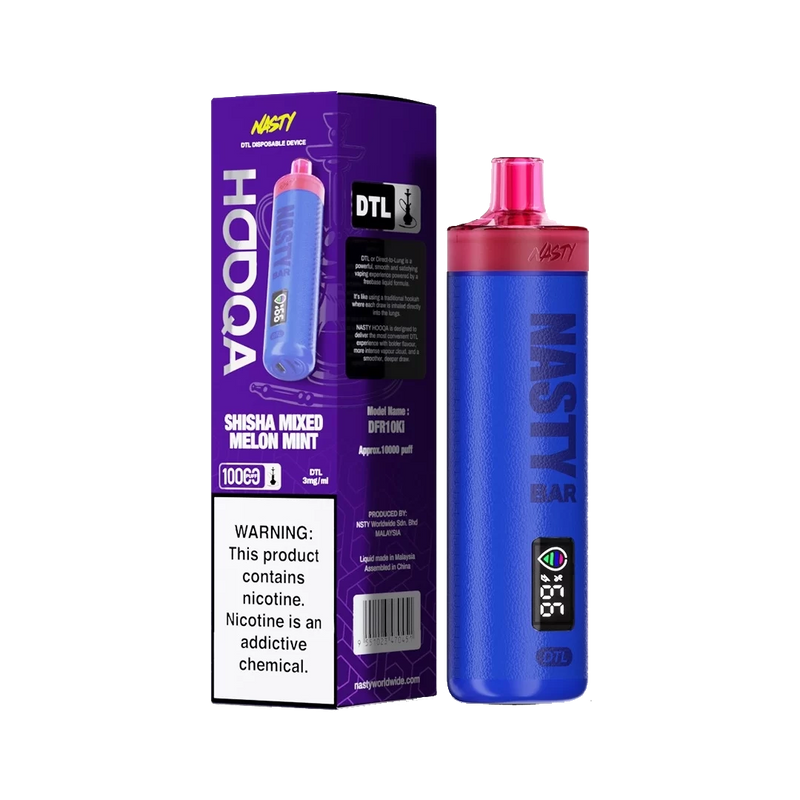 Nasty HOOQA 10K - Shisha Mixed - 3mg  Jetable  xvape.ma Maroc.