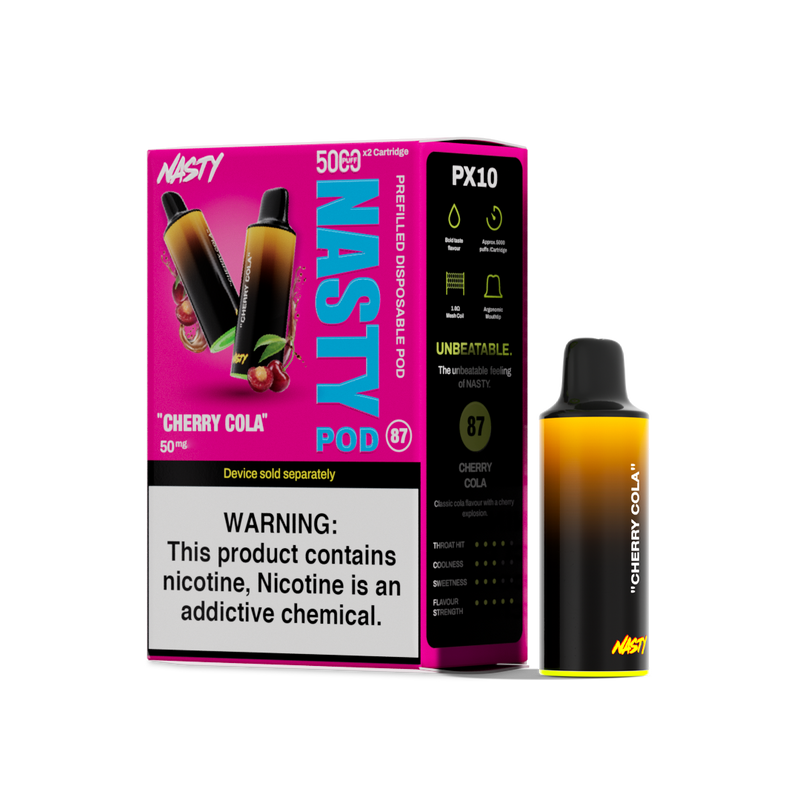 Nasty Pod 5k - Cherry Cola  Cartouches Pré-Remplies  xvape.ma Maroc.