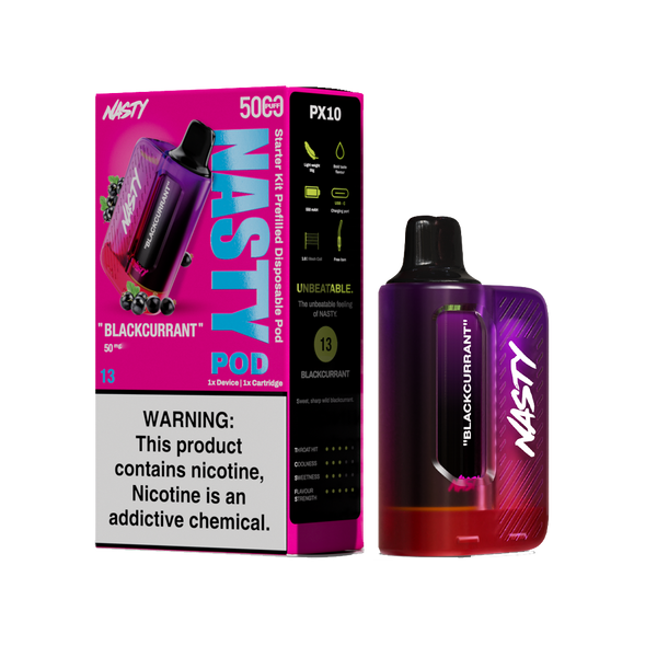Nasty Pod 5k - Blackcurrant - kit complet - 5%  Starter Kits (Pods Fermés)  xvape.ma Maroc.