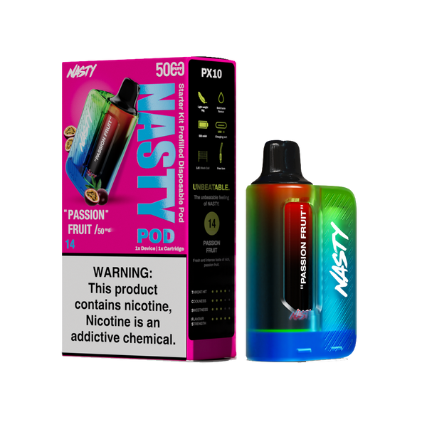 Nasty Pod 5k - Passion Fruit - kit complet - 5%  Starter Kits (Pods Fermés)  xvape.ma Maroc.