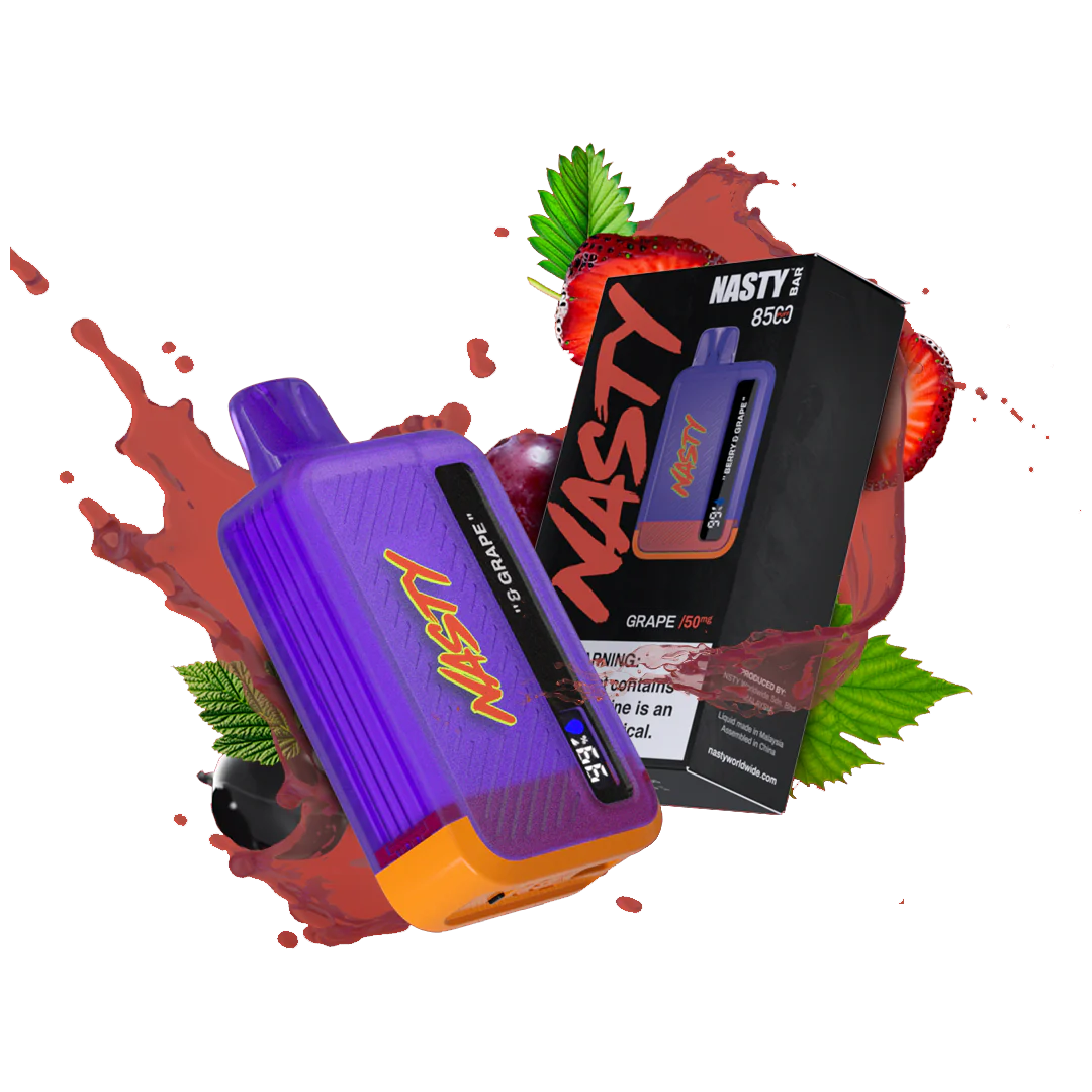 Nasty 8.5K - GRAPE 8500 puffs 2%  Jetable  xvape.ma Maroc.