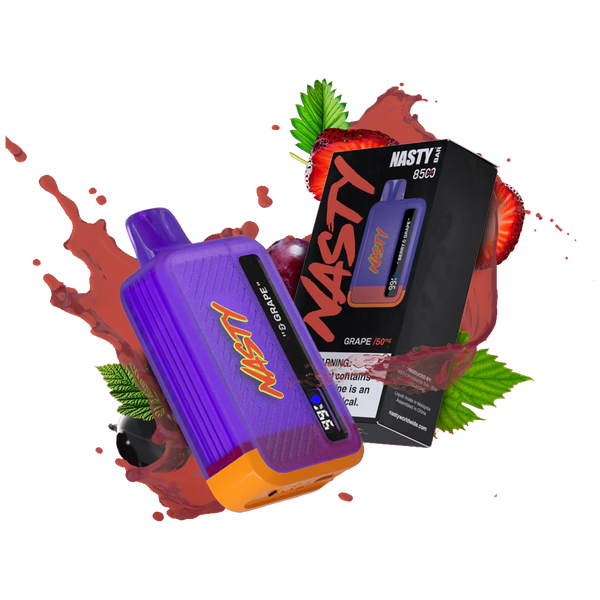 Nasty 8.5K - GRAPE 8500 puffs 2%  Jetable  xvape.ma Maroc.