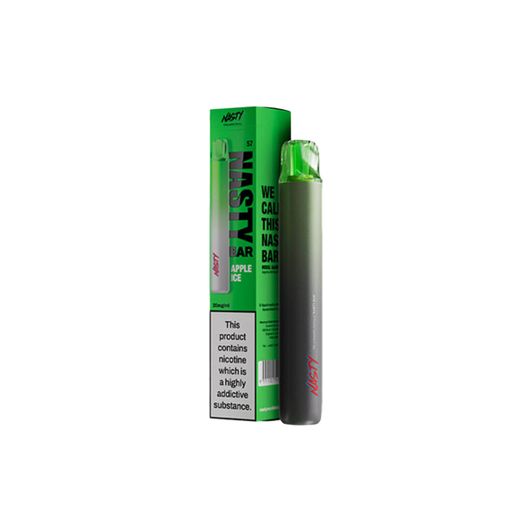 Nasty DX2 - Apple ice 600 Taffs  - 20mg  Jetable  xvape.ma Maroc.
