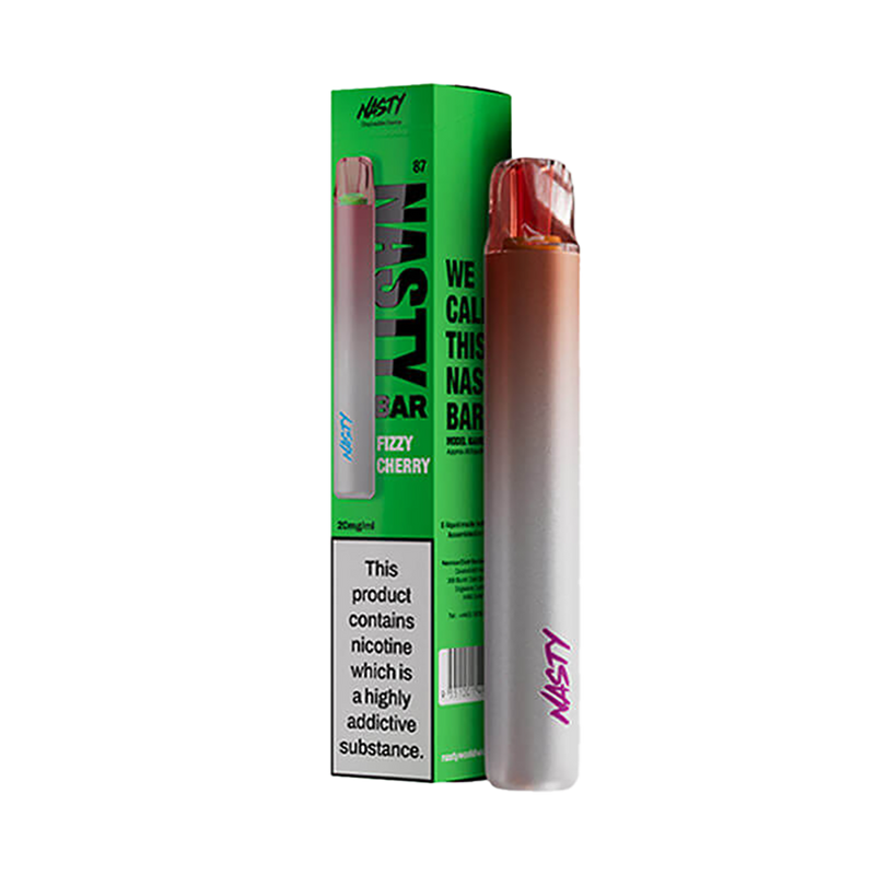 Nasty DX2 - Fizzy Cherry 600 Taffs  - 20mg  Jetable  xvape.ma Maroc.