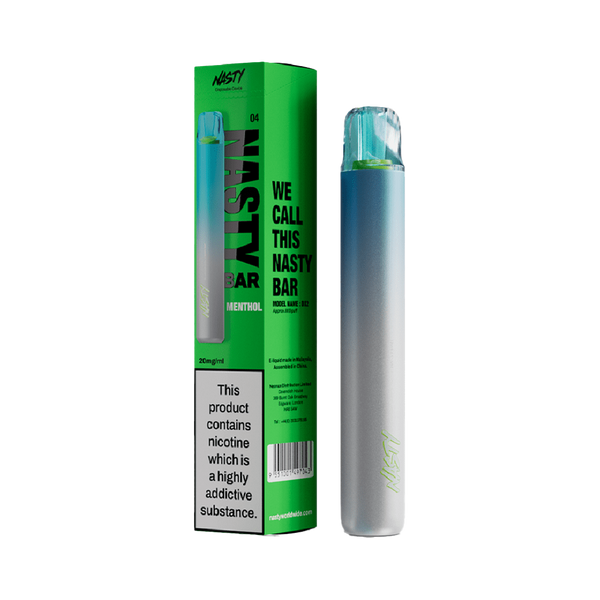 Nasty DX2 - Menthol 600 Taffs  - 20mg  Jetable  xvape.ma Maroc.