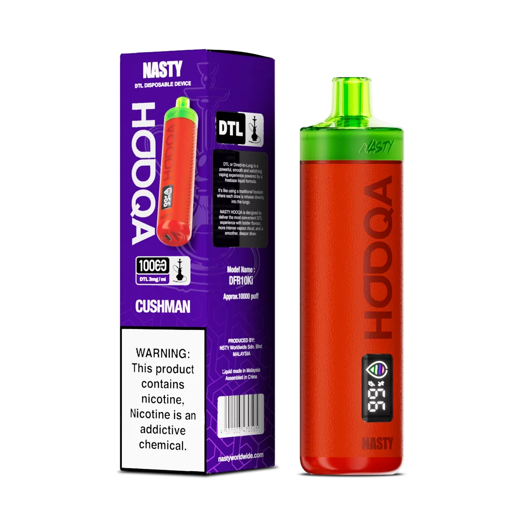 Nasty HOOQA 10K - Cushman - 3mg  Jetable  xvape.ma Maroc.