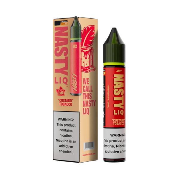 Nasty Liq 30ml - Custard Tobacco 50mg  Salt Nicotine  xvape.ma Maroc.