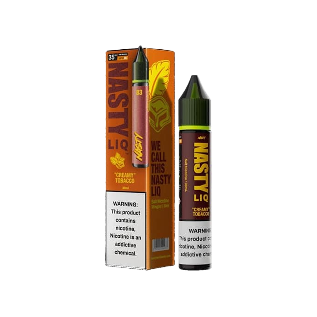 Nasty Liq 30ml - Creamy Tobacco  Salt Nicotine  xvape.ma Maroc.