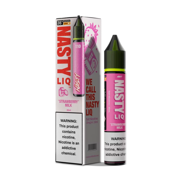 Nasty Liq 30ml - Strawberry Milk  Salt Nicotine  xvape.ma Maroc.