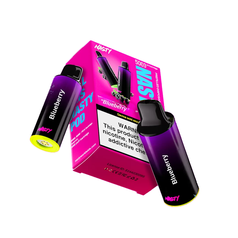 Nasty Pod 5k - Blueberry  Cartouches Pré-Remplies  xvape.ma Maroc.