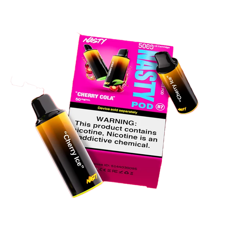 Nasty Pod 5k - Cherry Ice  Cartouches Pré-Remplies  xvape.ma Maroc.