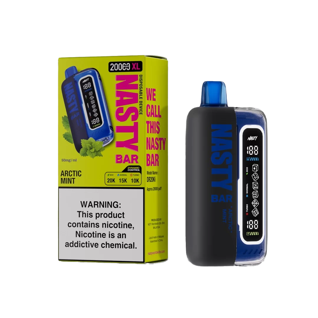 Nasty XL Turbo 20K - Arctic Mint - 5%  Jetable  xvape.ma Maroc.
