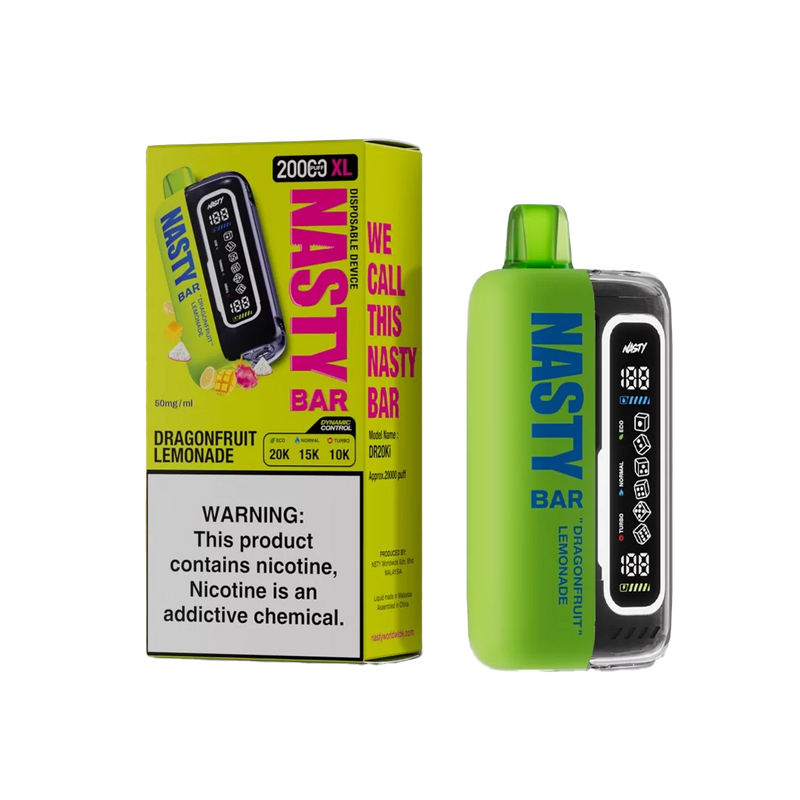 Nasty XL Turbo 20K - Dragonfruit Lemonade - 5%  Jetable  xvape.ma Maroc.