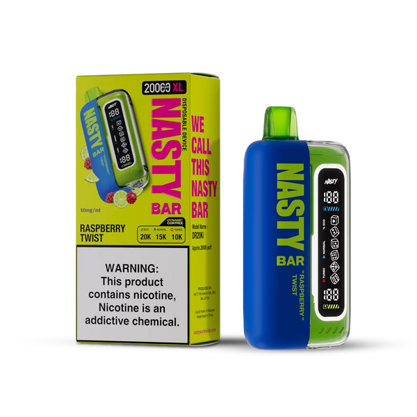 Nasty XL Turbo 20K - Raspberry Twist - 5%  Jetable  xvape.ma Maroc.