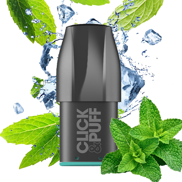 X-Bar Click & Puff Pod - Cool Mint  Cartouches Pré-Remplies  xvape.ma Maroc.