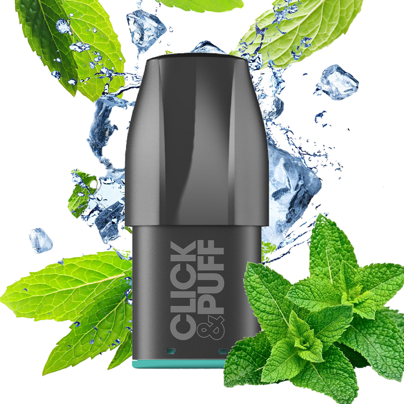 X-Bar Click & Puff Pod - Cool Mint  Cartouches Pré-Remplies  xvape.ma Maroc.