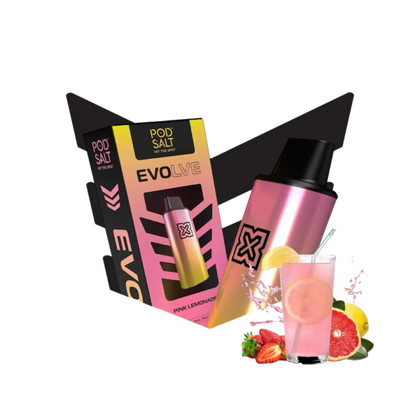 POD SALT - EVOLVE POD 5000 Taffs - Nexus Pink Lemonade  Cartouches Pré-Remplies  xvape.ma Maroc.