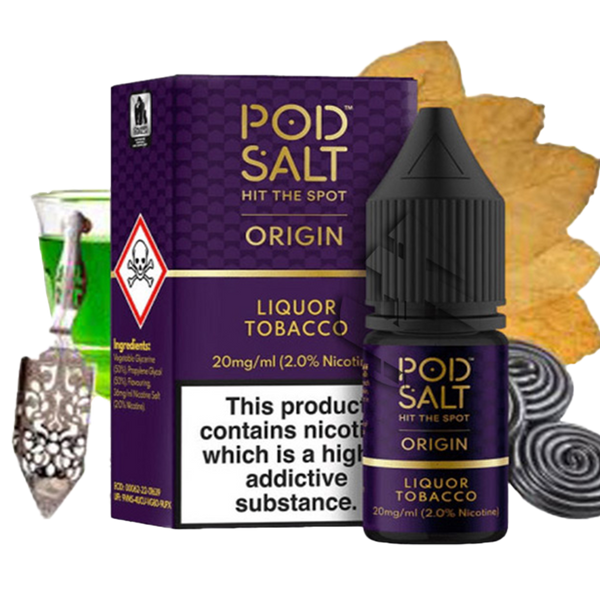 POD SALT Liquor Tobacco 30ML  Salt Nicotine  xvape.ma Maroc.