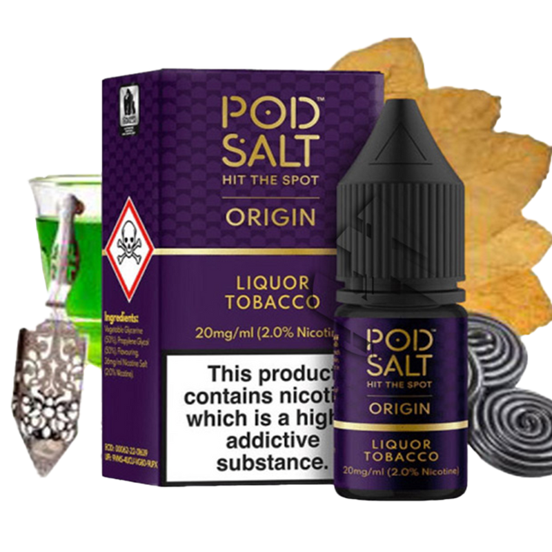 POD SALT Liquor Tobacco 30ML  Salt Nicotine  xvape.ma Maroc.