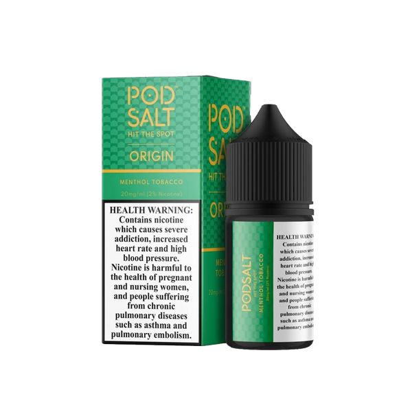 POD SALT  MENTHOL TOBACCO 30ML  Salt Nicotine  xvape.ma Maroc.