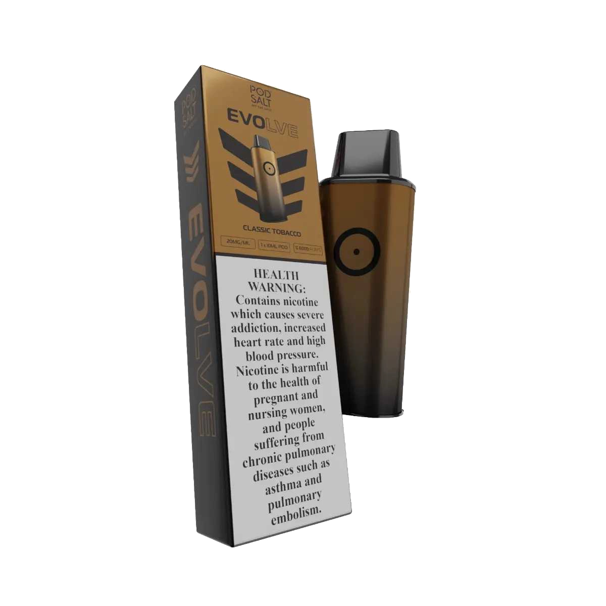 POD SALT -  EVOLVE POD 6000 Taffs - Classic Tobacco 2%