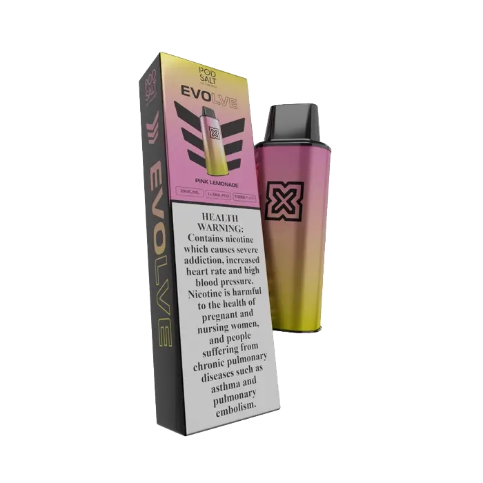 POD SALT -  EVOLVE POD 6000 Taffs - Pink Lemonade 2%