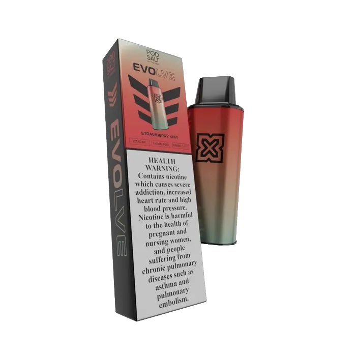 POD SALT -  EVOLVE POD 6000 Taffs - Strawberry Kiwi 2%