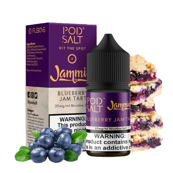 POD SALT Blueberry Jamtart 30ML  Salt Nicotine  xvape.ma Maroc.