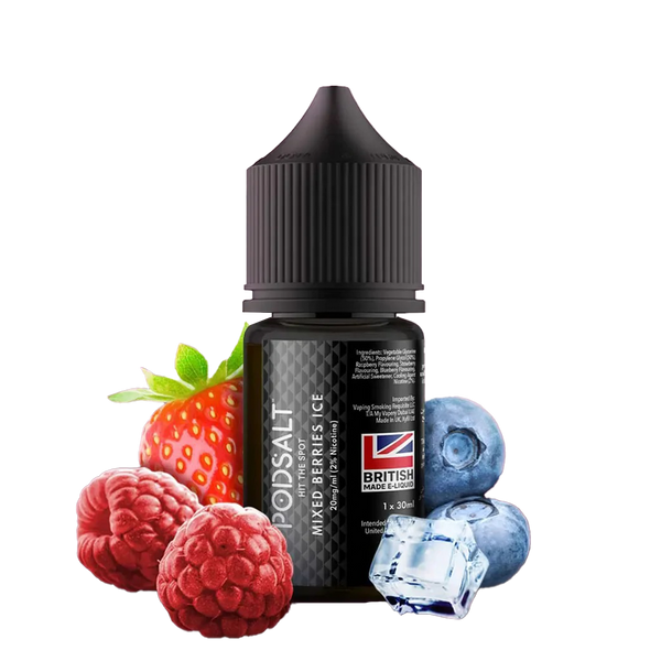POD SALT Mixed Berries 30ML  Salt Nicotine  xvape.ma Maroc.