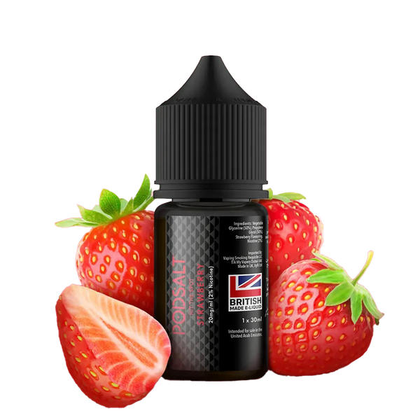 POD SALT Strawberry 30ML  Salt Nicotine  xvape.ma Maroc.