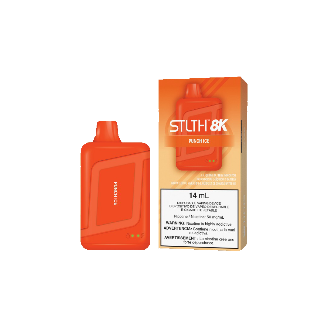 STLTH 8K - Punch Ice - 5%  Jetable  xvape.ma Maroc.