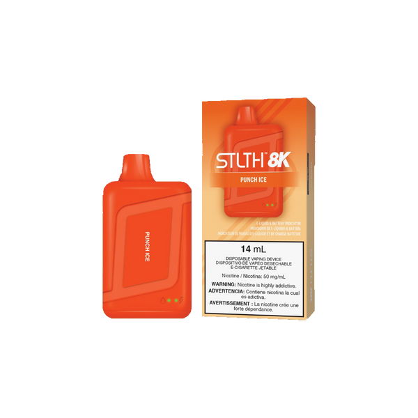 STLTH 8K - Punch Ice - 5%  Jetable  xvape.ma Maroc.