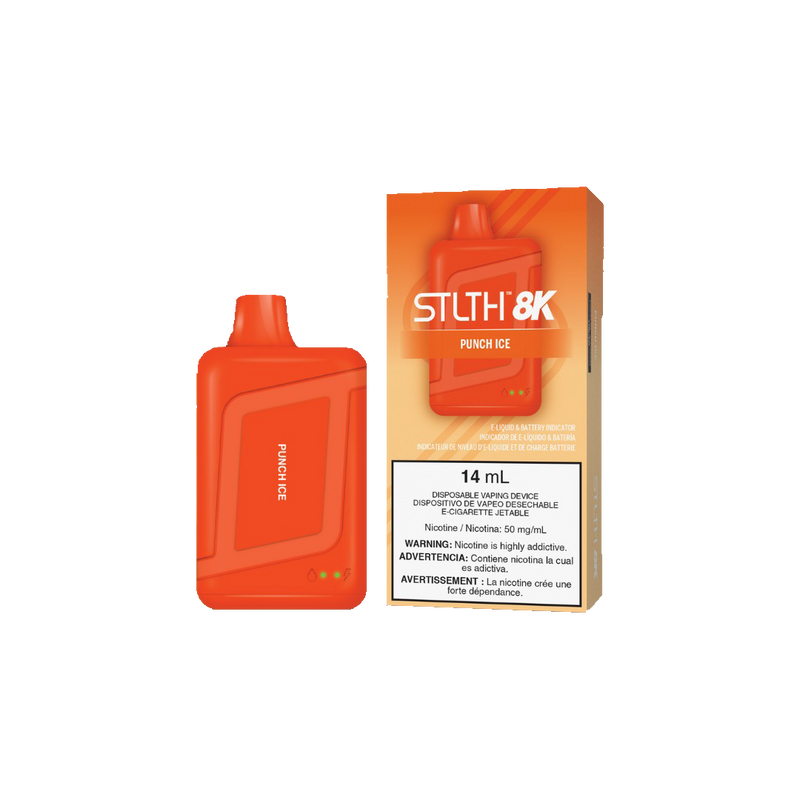 STLTH 8K - Punch Ice - 5%  Jetable  xvape.ma Maroc.