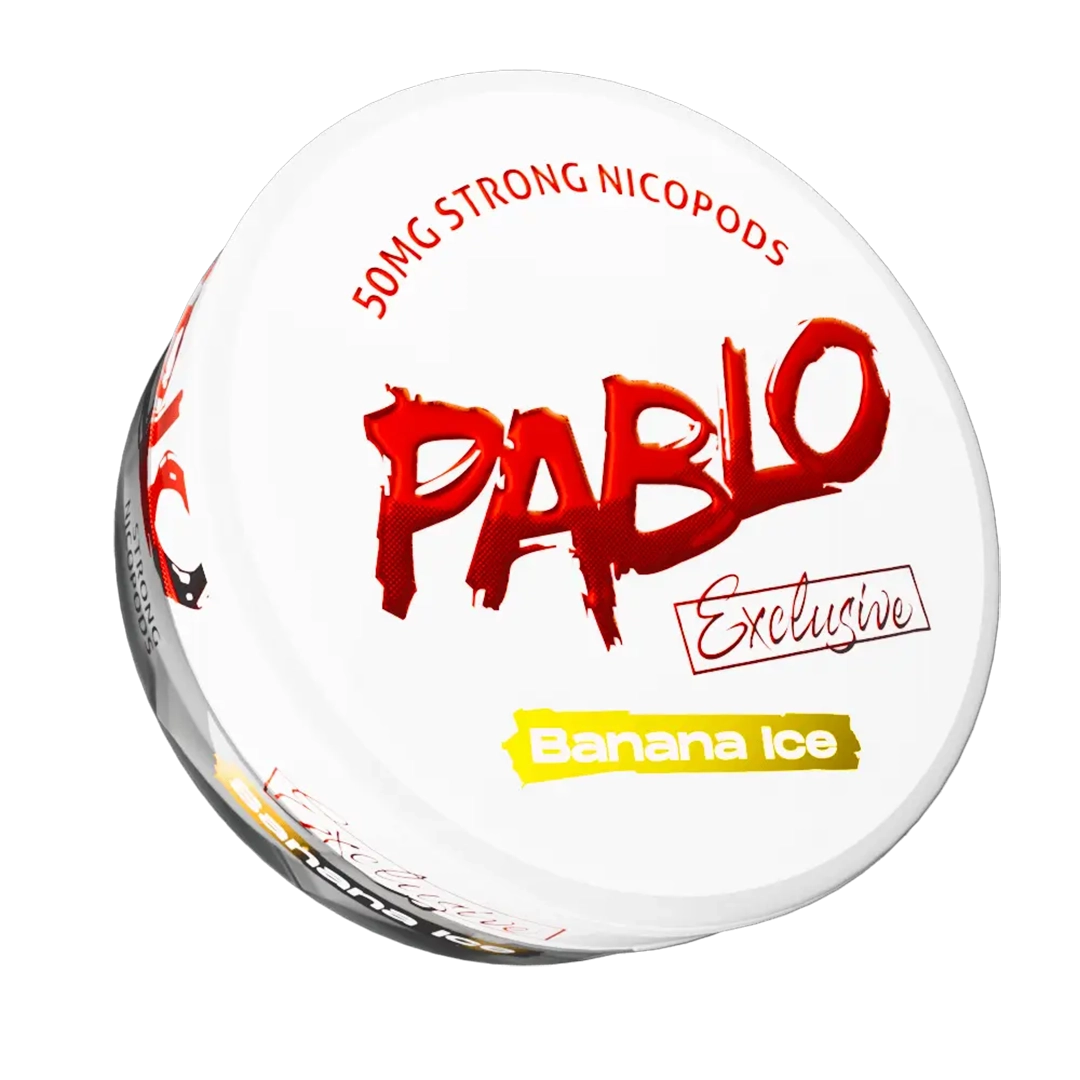 Pablo - Nicotine pouche - Banana Ice - 30mg/pouch - 50mg/g  Nicotine Pouches  xvape.ma Maroc.