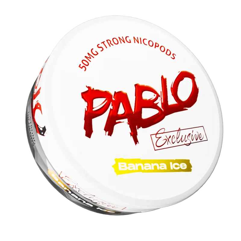 Pablo - Nicotine pouche - Banana Ice - 30mg/pouch - 50mg/g  Nicotine Pouches  xvape.ma Maroc.