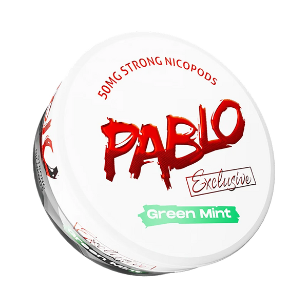 Pablo - Nicotine pouche - Green Mint - 30mg/pouch - 50mg/g  Nicotine Pouches  xvape.ma Maroc.
