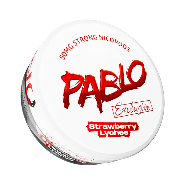 Pablo - Nicotine pouche - Strawberry Lychee - 30mg/pouch - 50mg/g  Nicotine Pouches  xvape.ma Maroc.