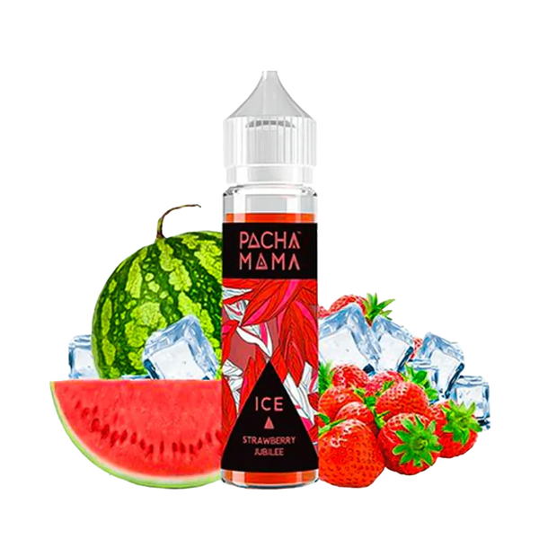 Pachamama Ice Strawberry Jubilee 60ml  E-liquide premium  xvape.ma Maroc.
