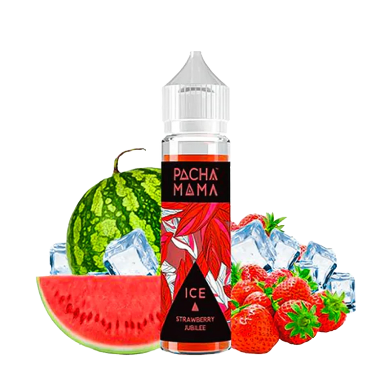 Pachamama Ice Strawberry Jubilee 60ml  E-liquide premium  xvape.ma Maroc.