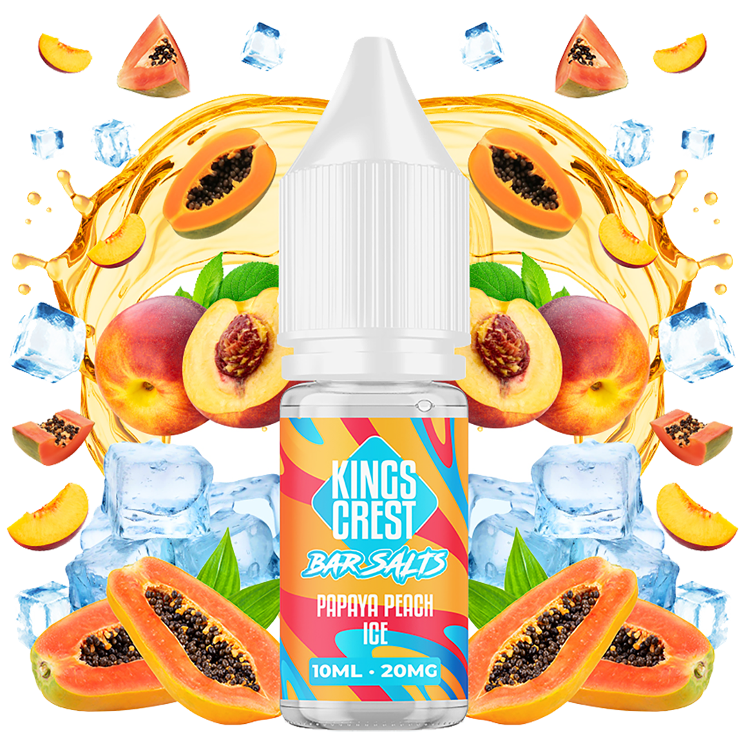 Papaya Peach Ice Salts 10 ml by Kings Crest Bar Salts